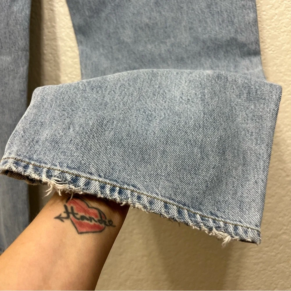 AGOLDE Blue Broken Waistband Jeans